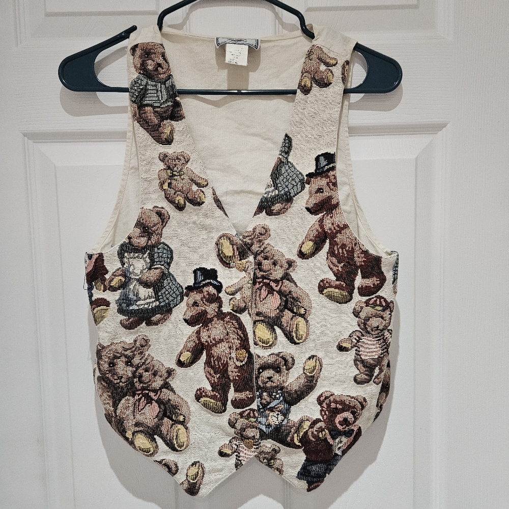 Vintage Teddy Bear Vest